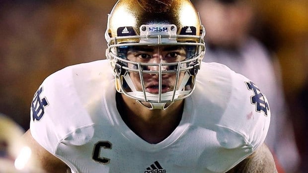 Notre Dame linebacker Manti Te'o was duped into an online relationship with a woman whose "death" was then faked by the perpetrators of the hoax.