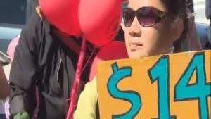 Toronto protest minimum wage