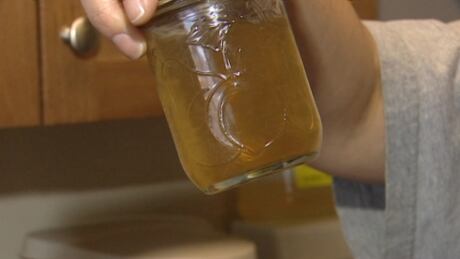 Brown water jar
