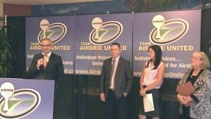 Team Airdrie United municipal election slate