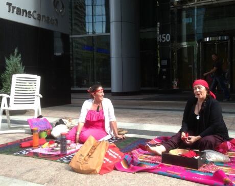 Calgary anti-keystone vigil