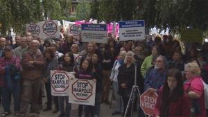 City Hall rezoning protest