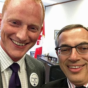 PAFSO's Tim Edwards and Treasury Board President Tony Clement