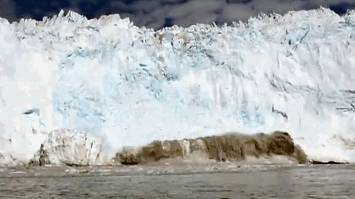 Greenland 'iceberg tsunami' filmed aboard boat World CBC News