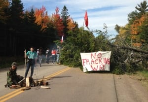 Shale gas Rexton barricades