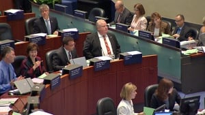 Toronto Mayor Rob Ford at council