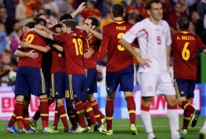 Spain Georgia WCup Soccer