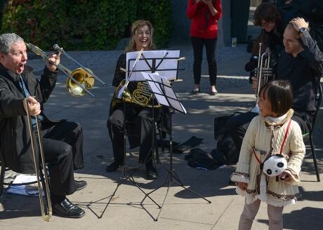 Pop-up NACO brass trio at the Beijing Zoo