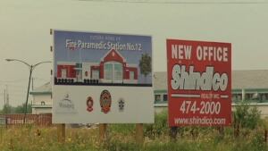 Taylor Avenue fire hall signs