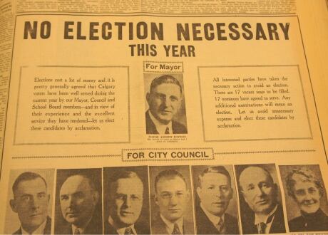 Election cancelled