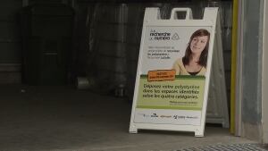 Recycling sign
