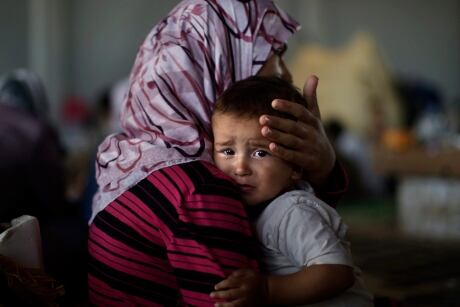 APTOPIX Mideast Syria Refugee Twins