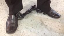 Gatineau protest shackles