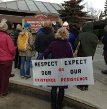 Anti-fracking protesters
