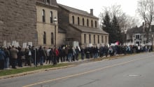 Thousands protest pension reforms at legislature