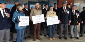Rally held to protest closing of Corner Brook Veterans Affairs office