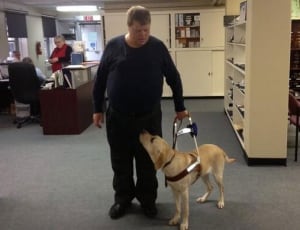 skpic Chris parchman service dog seeing eye dog nicole