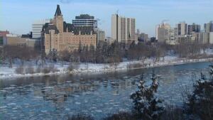 skpic Saskatoon view of river and downtown