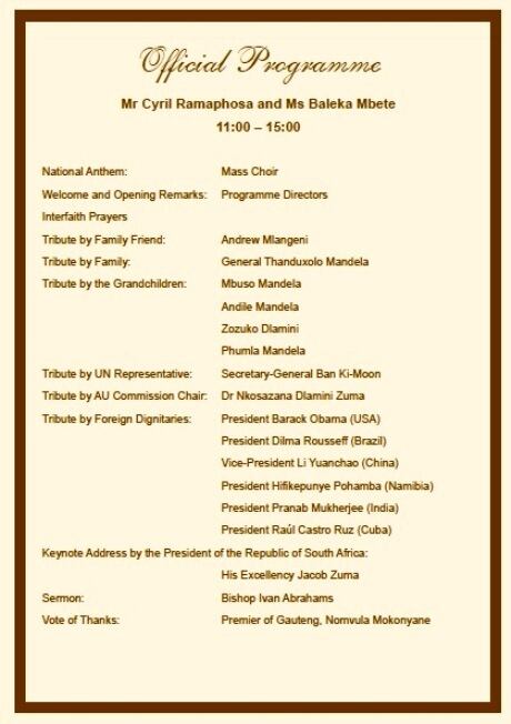 Official program