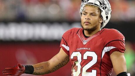 Tyrann Mathieu is carted off the field after tearing his ACL in a match-up against the St. Louis Rams, on Sunday. Tyrann Mathieu-Arizona Cardinals