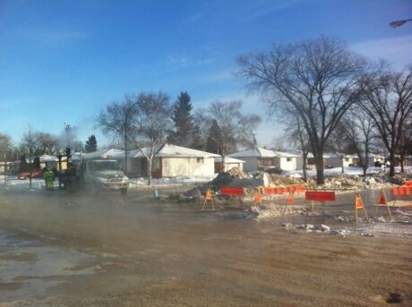 water main break