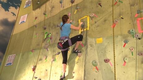 Climbing wall at Saskatchewan Science Centre