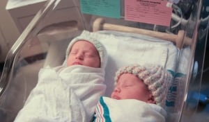 New Year's baby twins