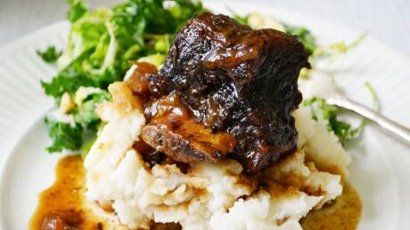 Braised bison short ribs