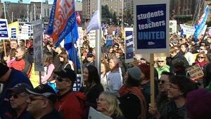 Teacher's rally