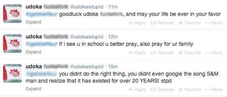 Offensive tweets