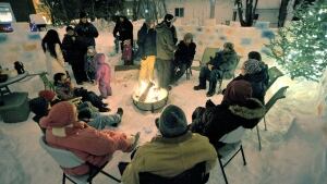 dryden ice fort night