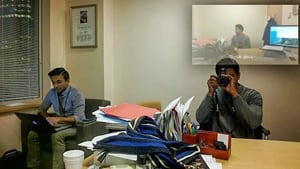 Google Glass view of office
