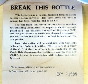 message in a bottle