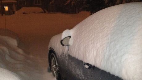 Car covered in snow