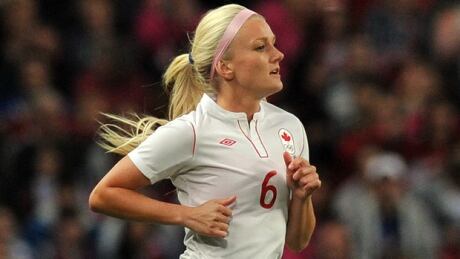 Canada's Kaylyn Kyle, shown in this file photo, scored one of Canada's three goals in their win over Italy on Friday in Cyprus. 620-kaylyn-kyle