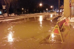 Water main break