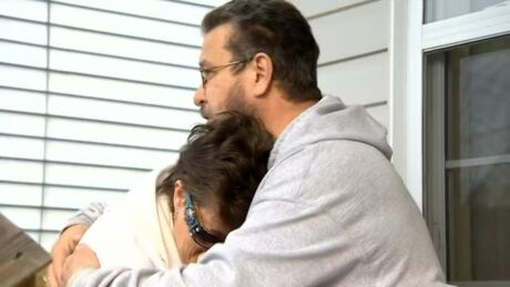 Kim and Dave Lague get their belongings back after CBC tracked down the moving truck with all their possessions inside. lague-movers