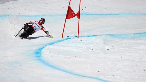 Canada's Kimberly Joines took bronze in the slalom earlier in the Games.
