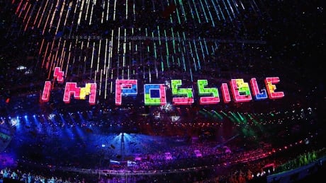 The addition of an apostrophe to the word "Impossible" makes the phrase "I'm possible" - a key theme of Sunday's closing ceremony of the Sochi Paralympics. "I'm possible" the theme of Sochi closing ceremony