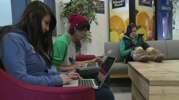 Students at Watson Lake Secondary School