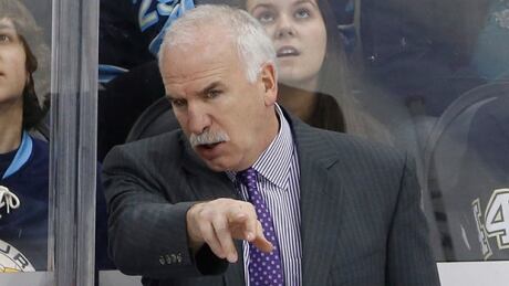 Chicago Blackhawks coach Joel Quenneville was fined $25,000 US by the NHL Friday for inappropriate conduct in Game 1 against the St. Louis Blues a night earlier. joel-quenneville