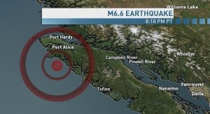 Earthquake map