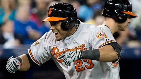 Baltimore slugger Nelson Cruz has hit four homers in past the six games, including a pair against the Blue Jays Wednesday night. nelson-cruz