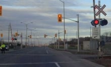 Fallowfield rail crossing