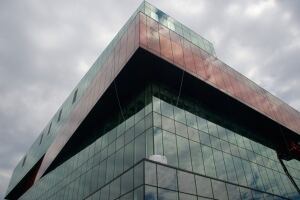 The building is a striking new feature of Halifax.