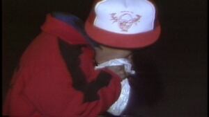 Gas-sniffing child in Davis Inlet, 1993