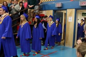 Rainbow socks at Vanier school graduation