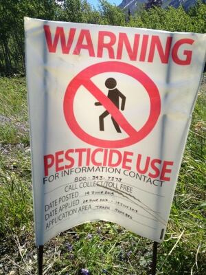 White Pass pesticide warning