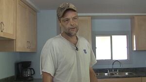 Jeff Levesque, whose home was damaged in the CN derailment near Plaster Rock