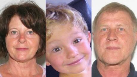 Nathan O'Brien, centre, and his grandparents, Kathy and Alvin Liknes, have not been seen since Nathan's mom left the Liknes' home the night of June 29, 2014. Kathryn Liknes, Nathan O'Brien and Alvin Liknes